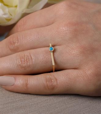 Firuze Toplu Düz Yüzük