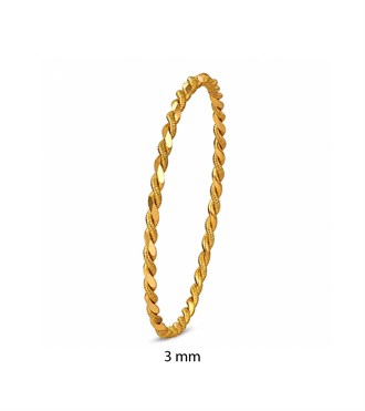 15 Gram 22 Ayar İkili Burma Bilezik