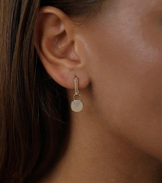 Daire Kilit Sallantılı Küpe