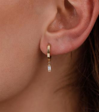 Baget Taş Sallantılı Küpe