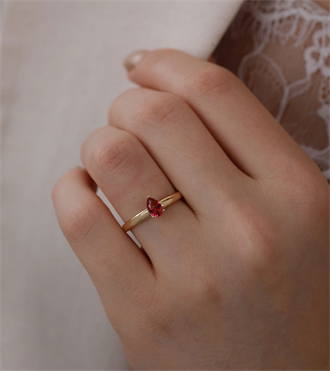 Pembe Damla Tektaş Yüzük