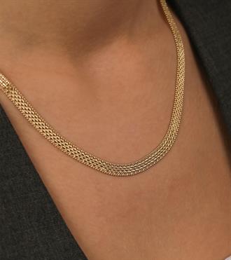 Top Çerçeveli Hasır Kolye