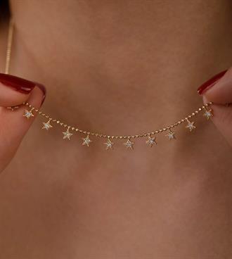 Yıldız Sıralı Kolye