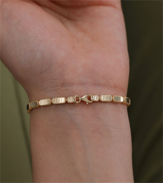 Çizgili Pul Ajda Bileklik