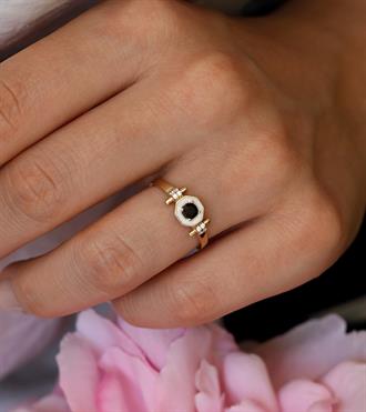 Siyah Taşlı Pioneer Yüzük