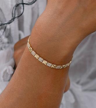 Desenli Kare Kutu Bileklik