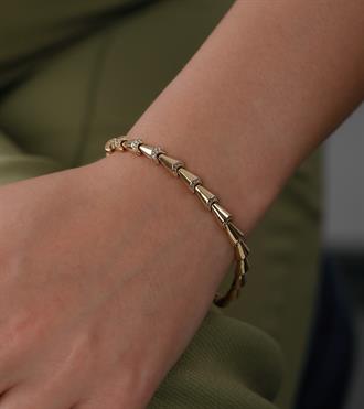 Taşlı Koni Dizilim Bileklik