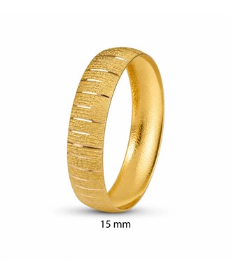 20 Gram 22 Ayar Çizgi Desen Bilezik