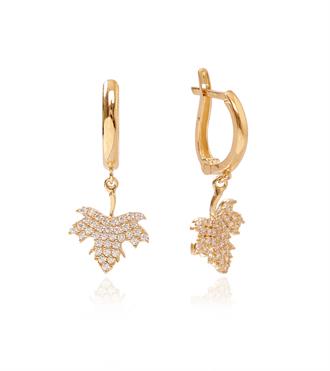 Çınar Yaprağı Küpe