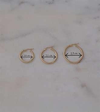 Çizgili Halka Küpe