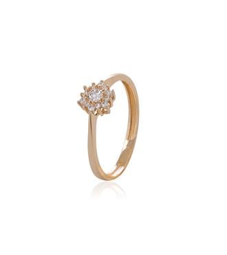 Taşlı Çiçek Yüzük