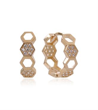 Delikli Petek Halka Küpe