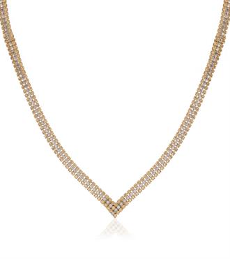 Üç Sıra Daire Dizilim Kolye