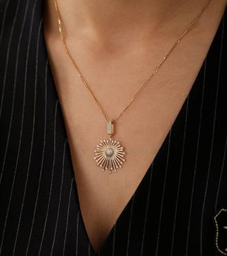 Tasarım Güneş Kolye Ucu