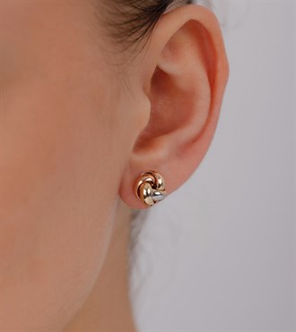 3 Renkli Düğüm Küpe-M