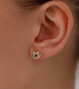 3 Renkli Düğüm Küpe-S