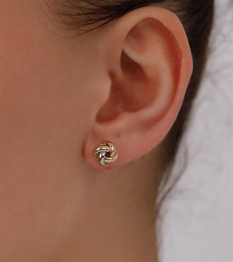 3 Renkli Düğüm Küpe-S