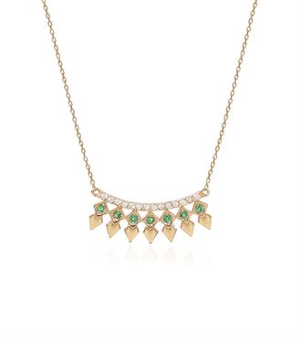 Yeşil Taşlı Zirvex Kolye