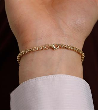 Taşlı Doç Zincir Bileklik