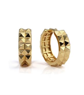 Çift Prizma Halka Küpe