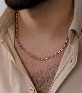 İki Renk Tasarım Erkek Kolye