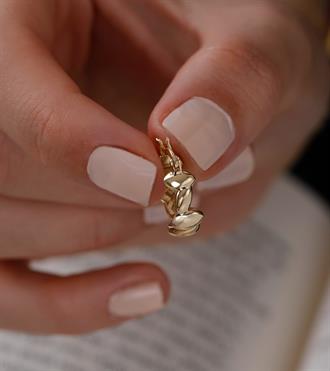 Damla Zikzak Halka Küpe