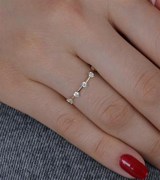 Aralıklı Sırataş Yüzük