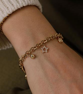 Charmlı Doç Zincir Bileklik