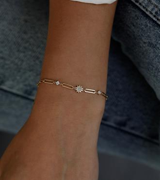 Taşlı Güneş Ataç Bileklik