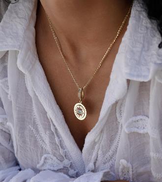 Gözlü Çark Kolye Ucu