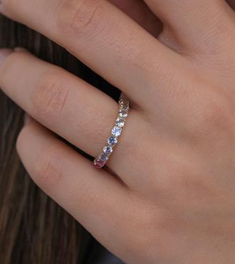 Rainbow Yarım Tur Yüzük