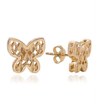 Kelebek Vidalı Küpe