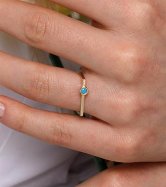 Firuze Toplu Düz Yüzük