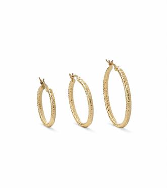 Çizgili Halka Küpe