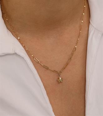 Yıldız Zincir Mix Kolye