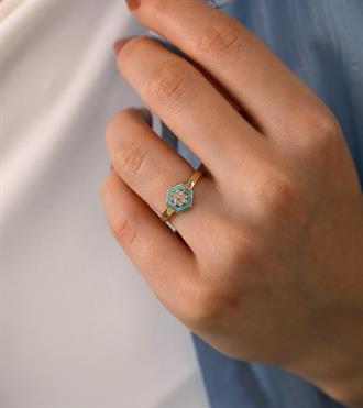 Yıldız Hexagon Yüzük