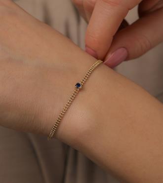 Renkli Kalpli Top Top Bileklik