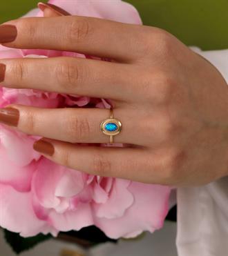 Aqua Vintage Yüzük
