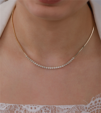 Damla Sıralı Çubuk Kolye