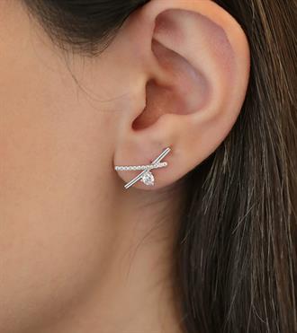 Çapraz Tasarım Küpe