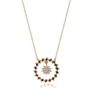 Çiçek Sallantılı Tasarım Kolye