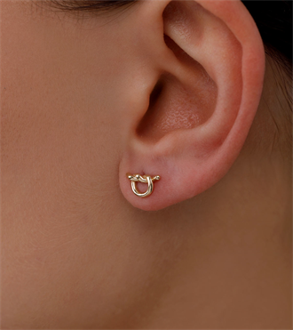 Düğüm Vidalı Küpe