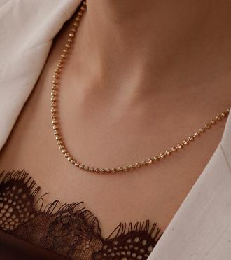 Kalemli Top Top Altın Kolye