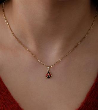 Uğur Böceği Kolye Ucu