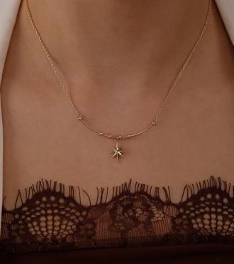 Kutup Yıldızlı Çengel Kolye