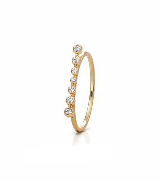 Taşlı Sıralı Düz Yüzük