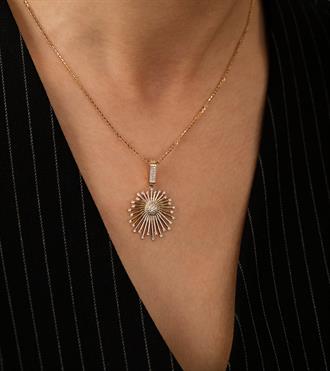 Tasarım Güneş Kolye Ucu