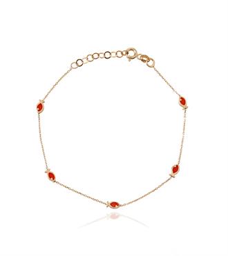 Kırmızı Mineli Balık Bileklik