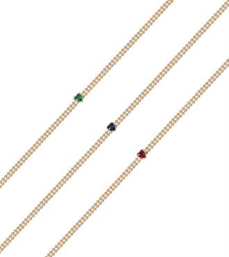 Renkli Kalpli Top Top Bileklik