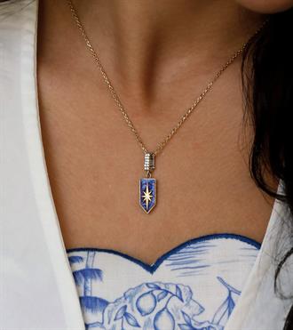 Kutup Yıldızlı Tasarım Kolye Ucu